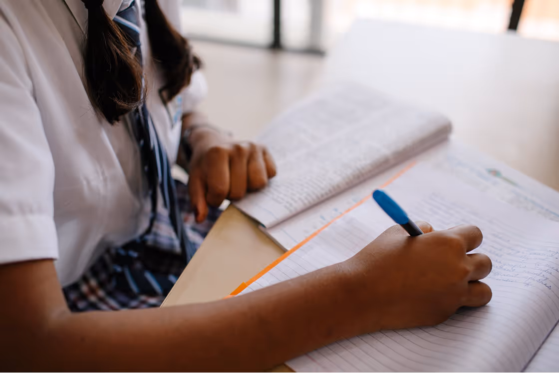 Girl in school