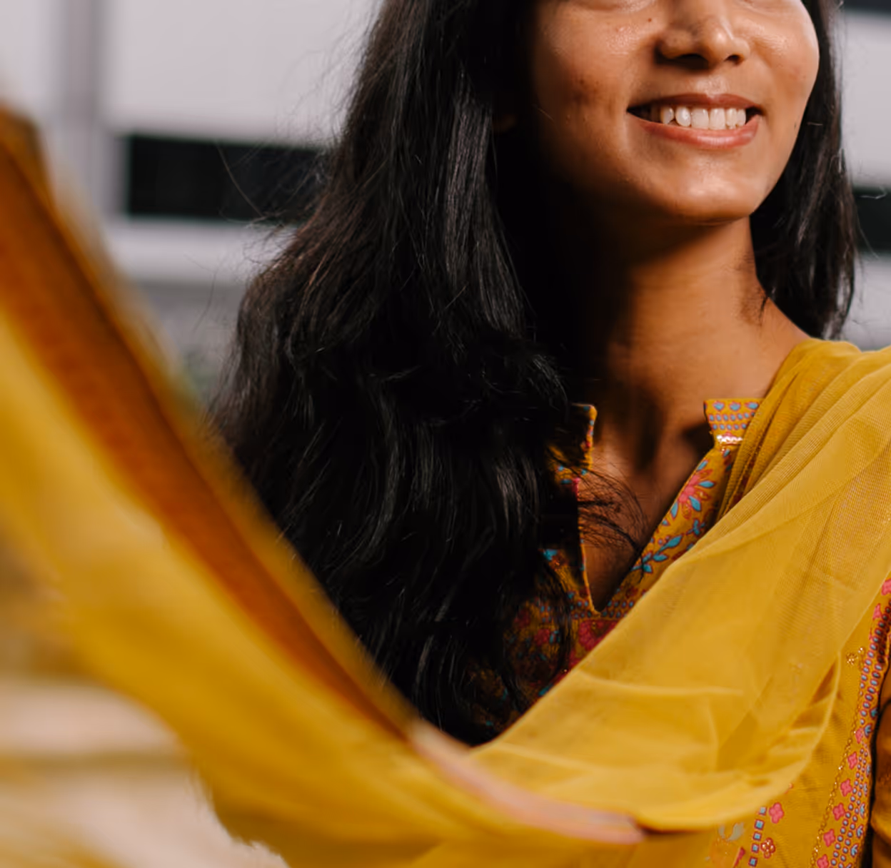 smiling woman