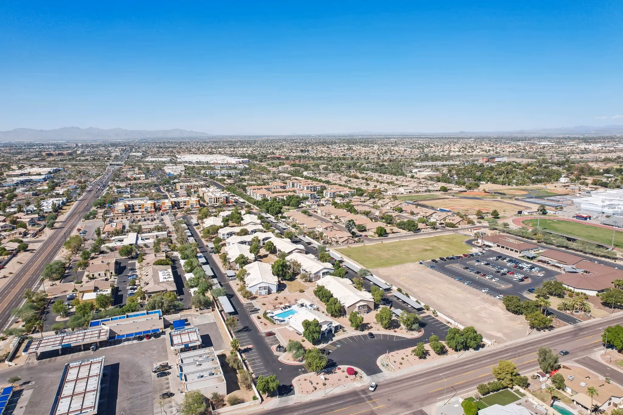 aerial view exterior