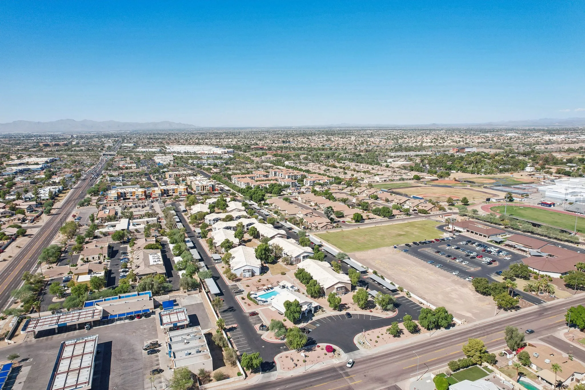 aerial view exterior