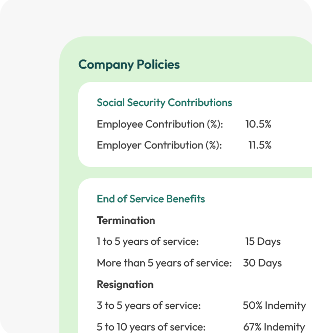 Kuwait labor law compliance in Qimma payroll and HR software