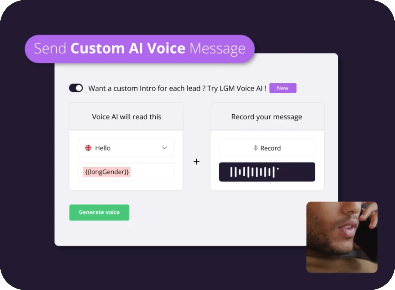 Make a strong impression with Voice Messages​