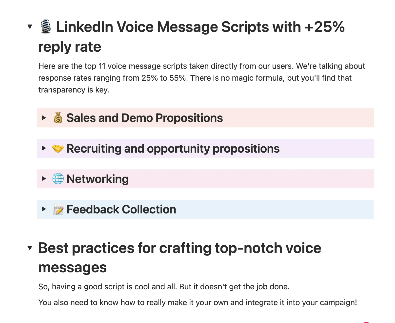voice script premium resource