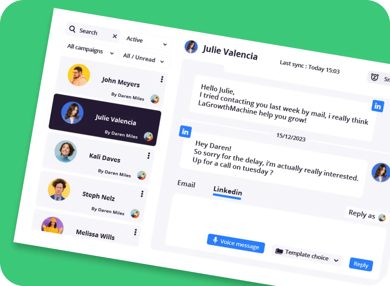 Boîte de réception unifiée