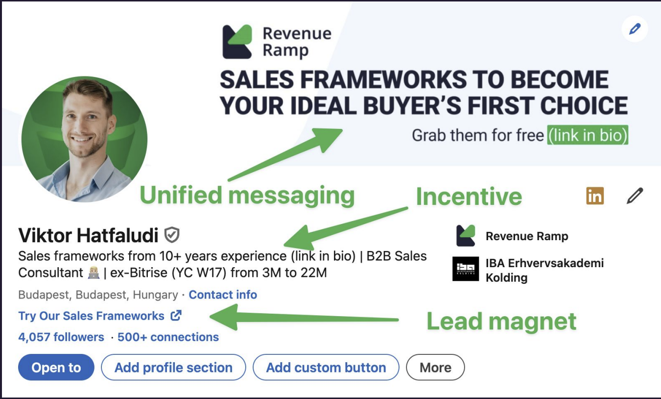 Optimize your LinkedIn profile to be buyer-centric