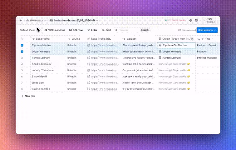 Enrich your subscriber data in Clay