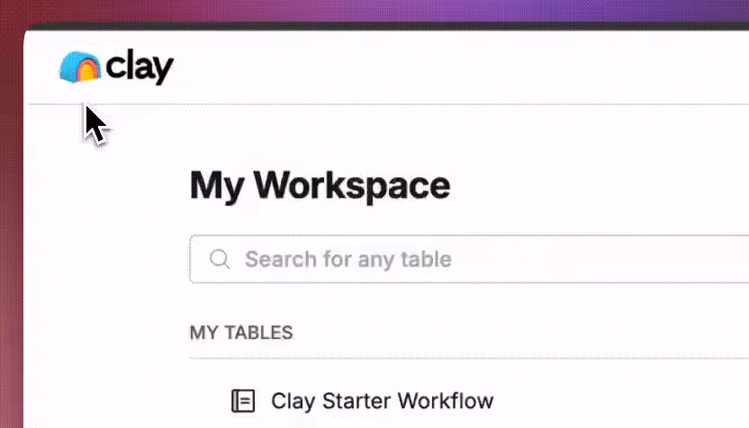 Import your leads to Clay
