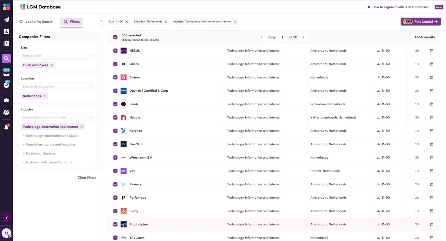 Base de données LGM-4
