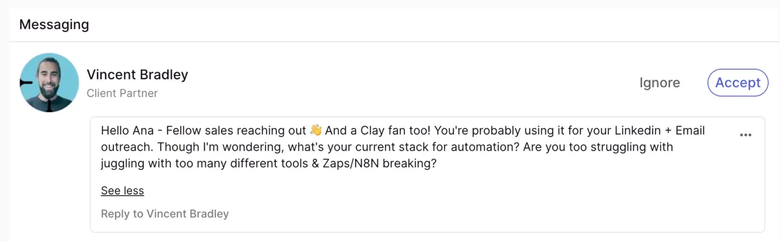 Séquence de sortie de la LGM4