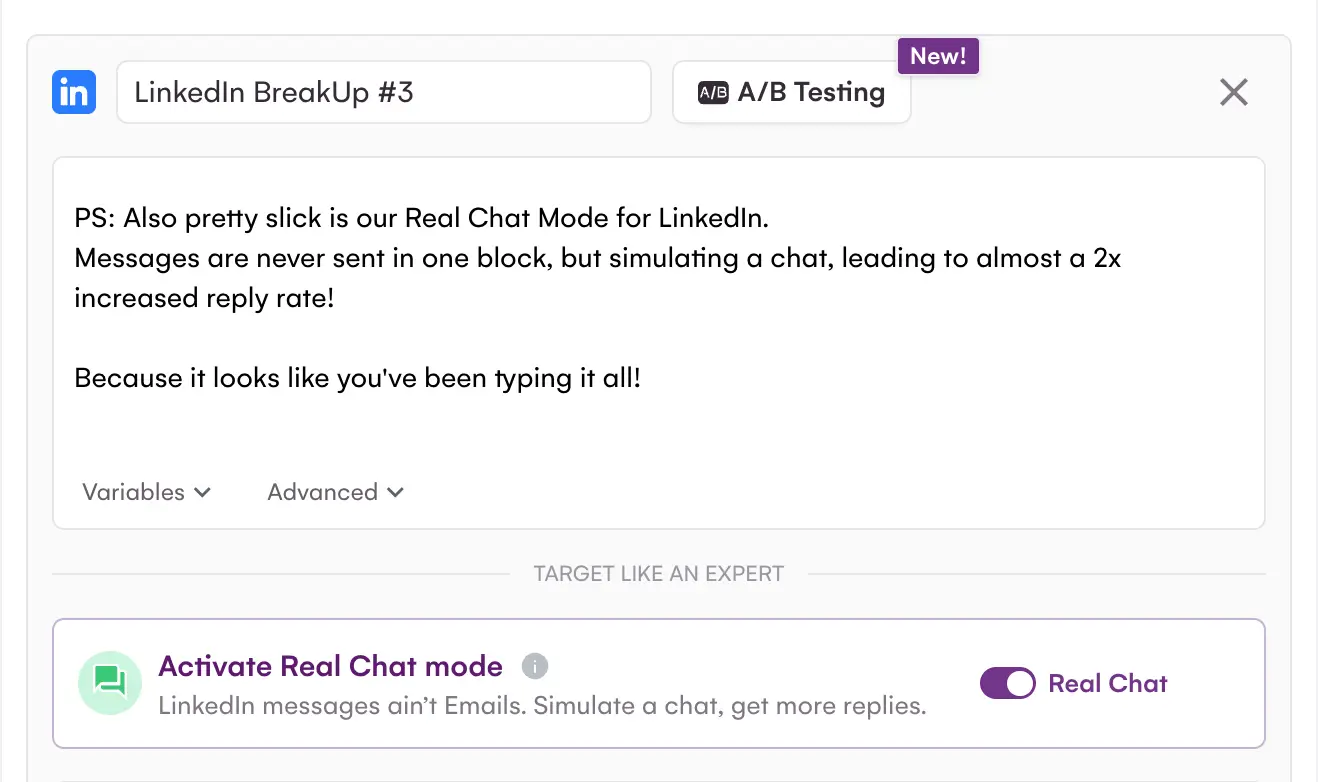 Séquence sortante LGM8