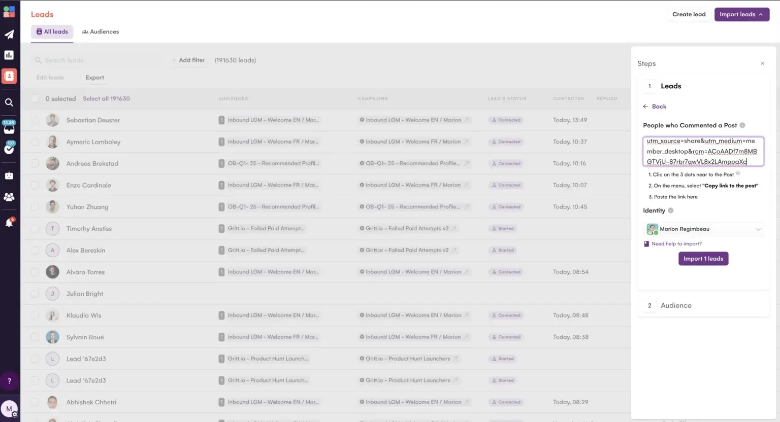 données d'intention 2