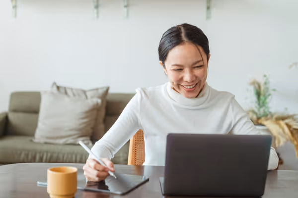 Woman on laptop