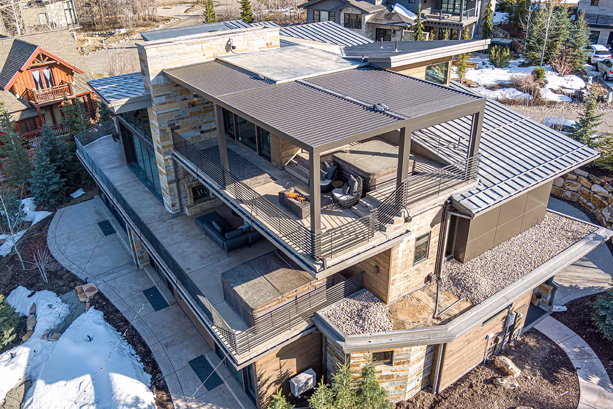 An example of the Riley style louver installed for a Salt Lake City home.