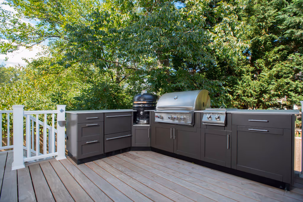 The Danver outdoor kitchen.