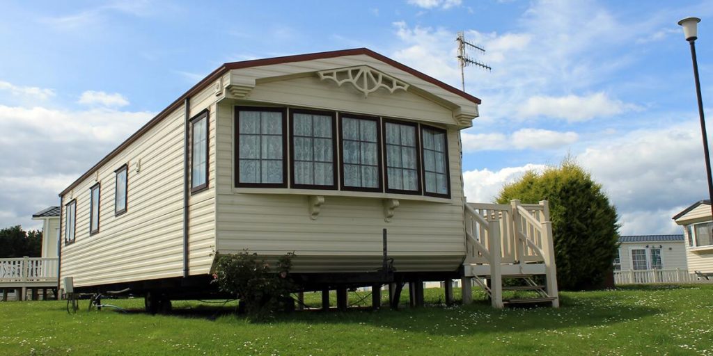 A mobile home with a manufacturing defect