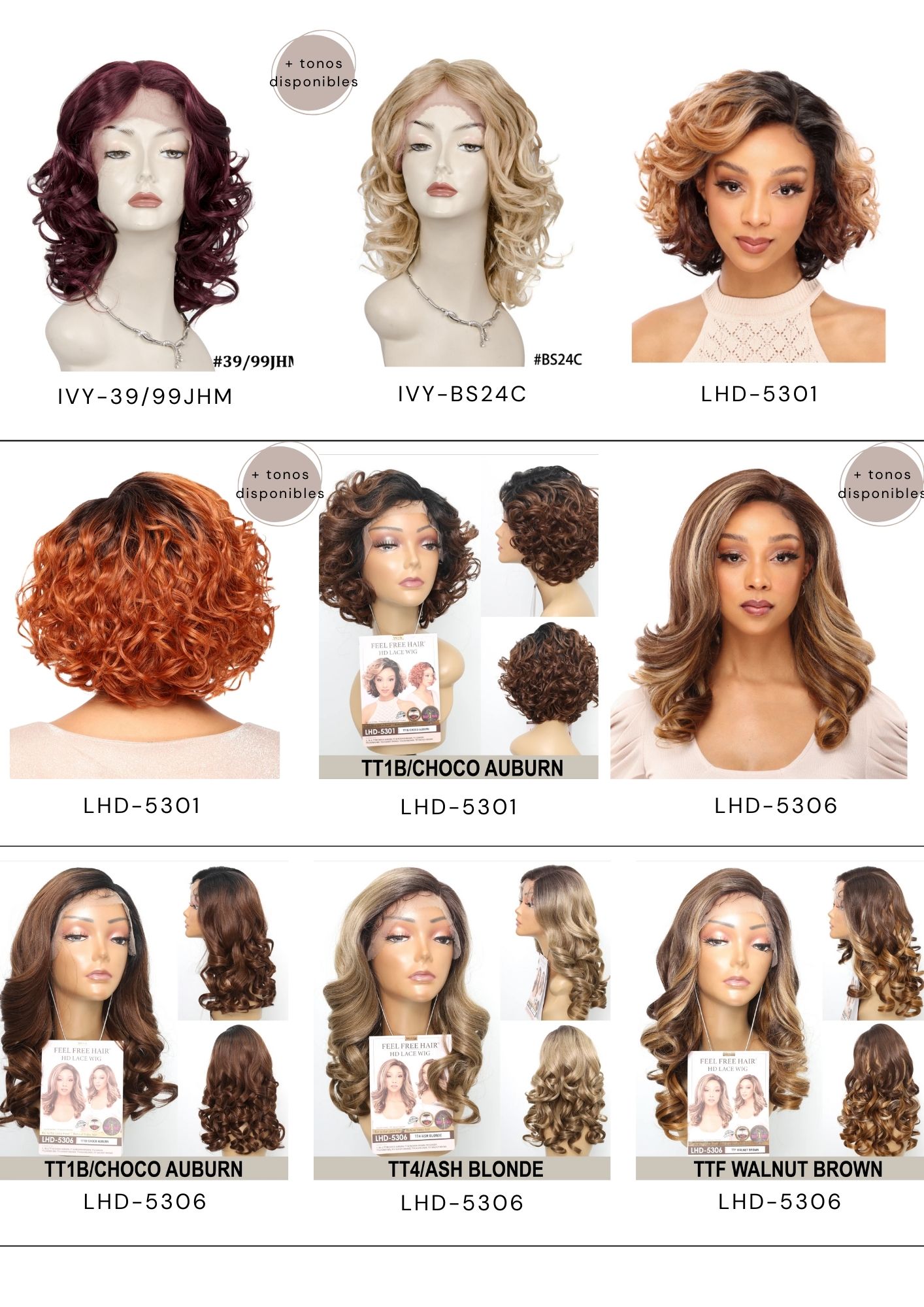 Catálogo de Pelucas Enzo Hair Society