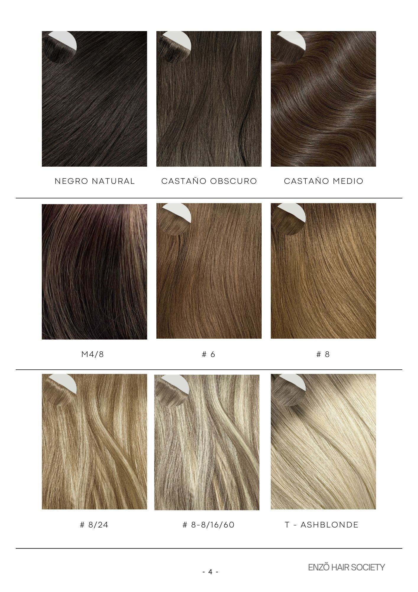 Catálogo de Pelucas Enzo Hair Society