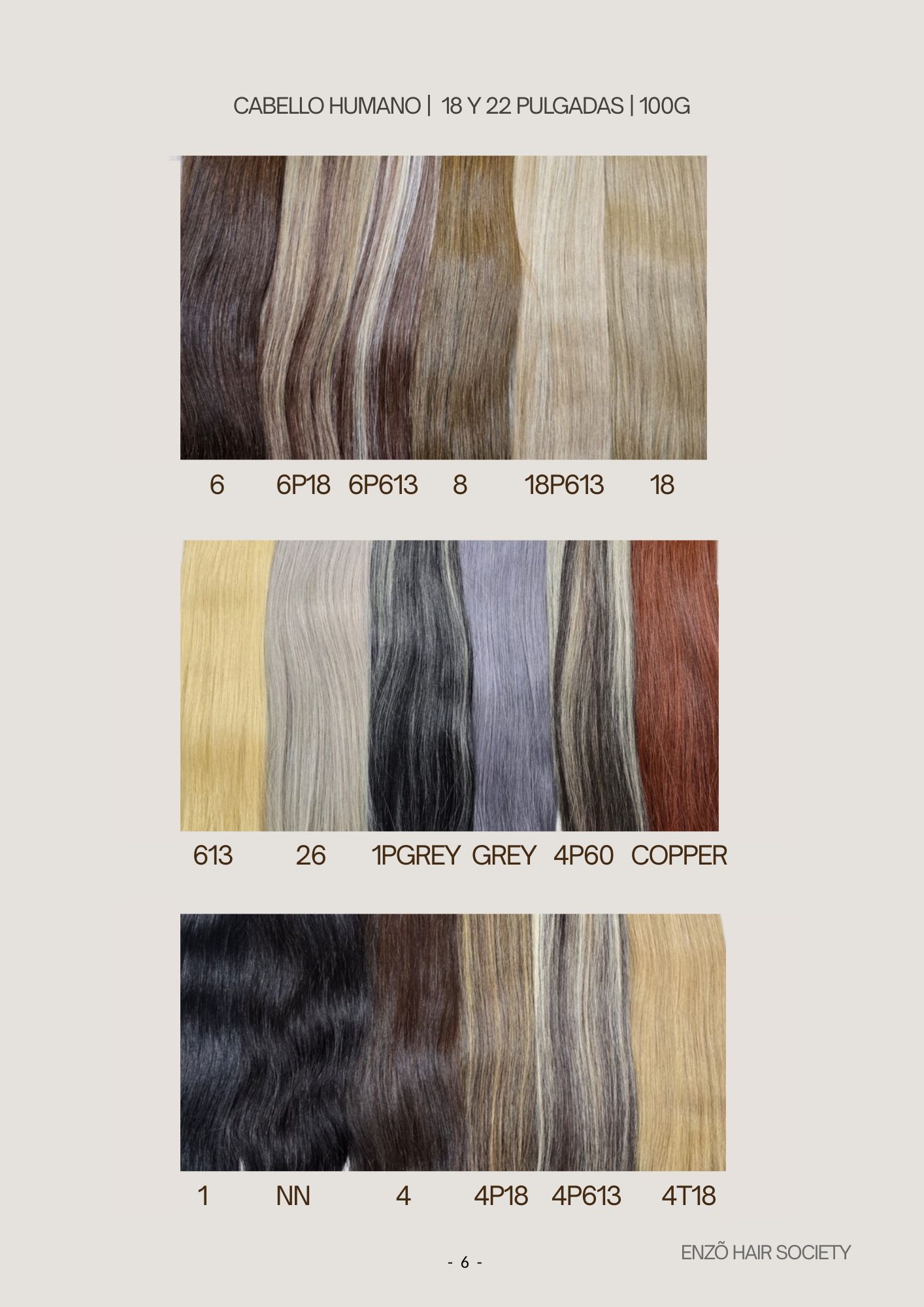 Catálogo de Pelucas Enzo Hair Society