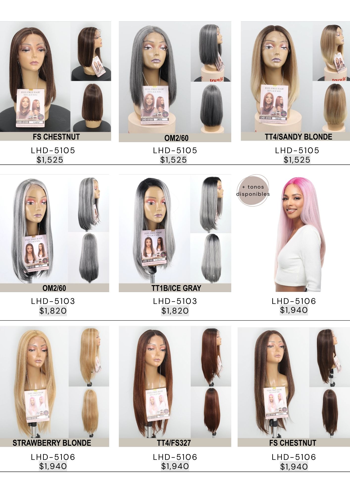 Catálogo de Pelucas Enzo Hair Society