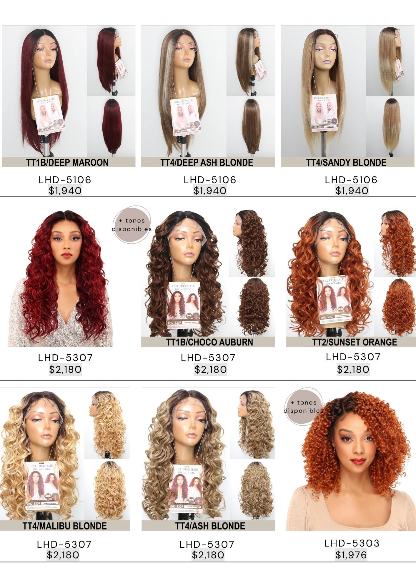 Catálogo de Pelucas Enzo Hair Society