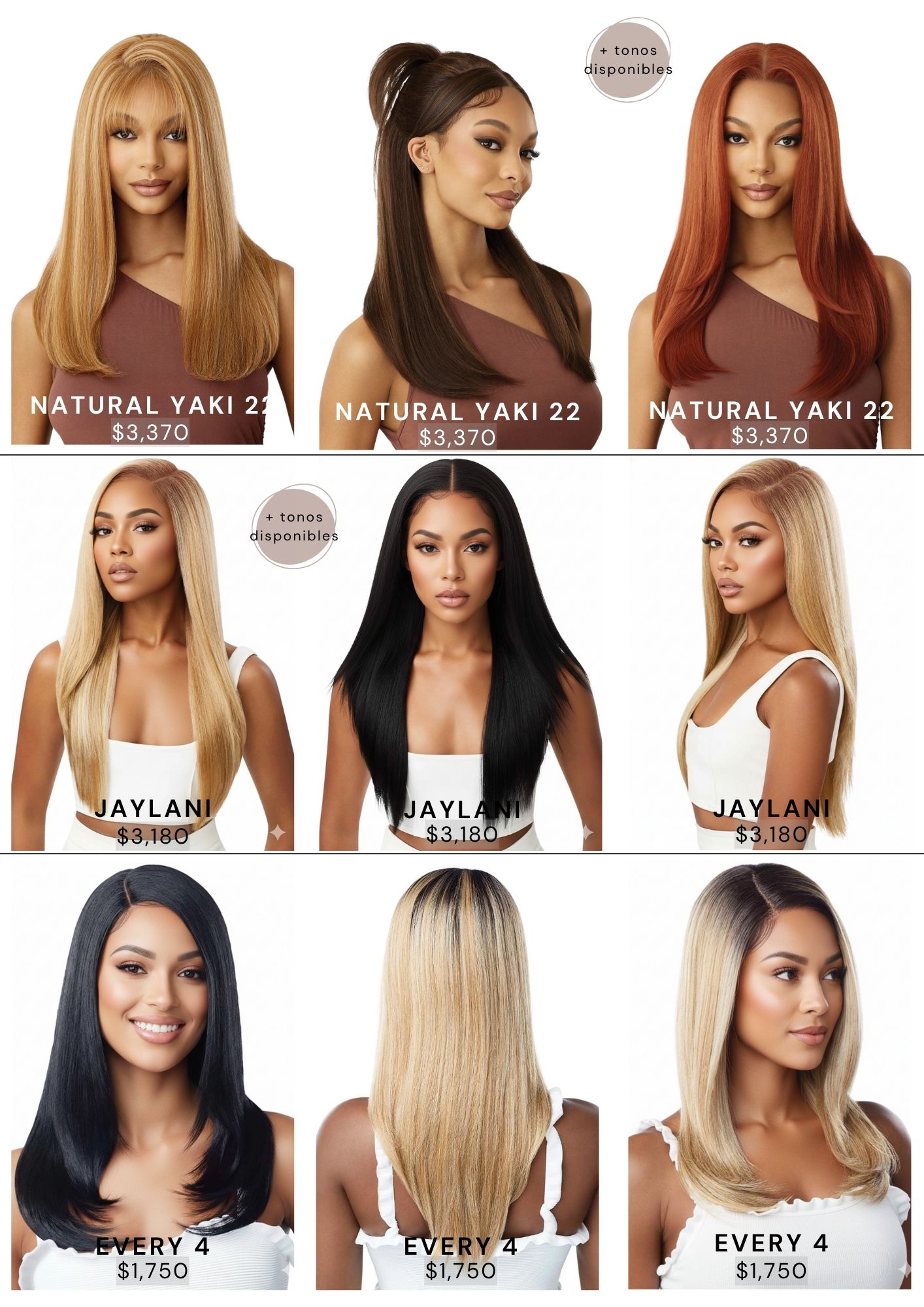 Catálogo de Pelucas Enzo Hair Society