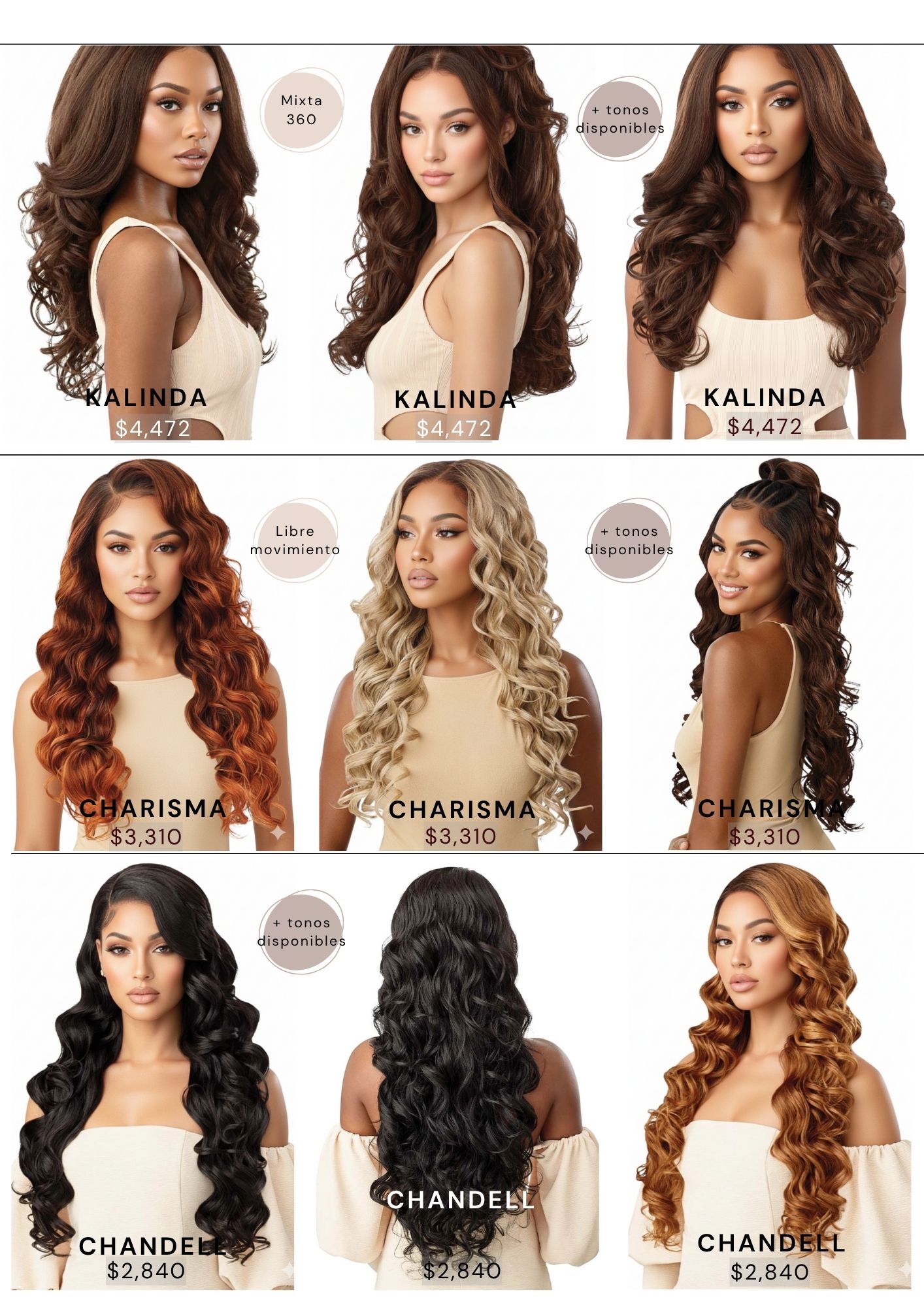 Catálogo de Pelucas Enzo Hair Society