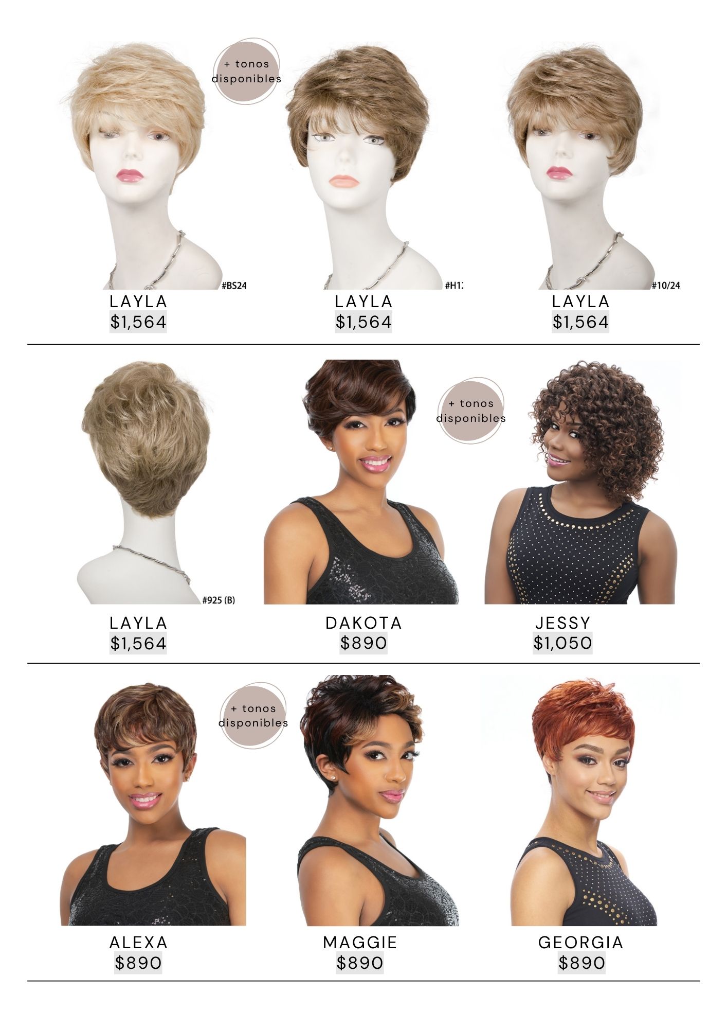 Catálogo de Pelucas Enzo Hair Society