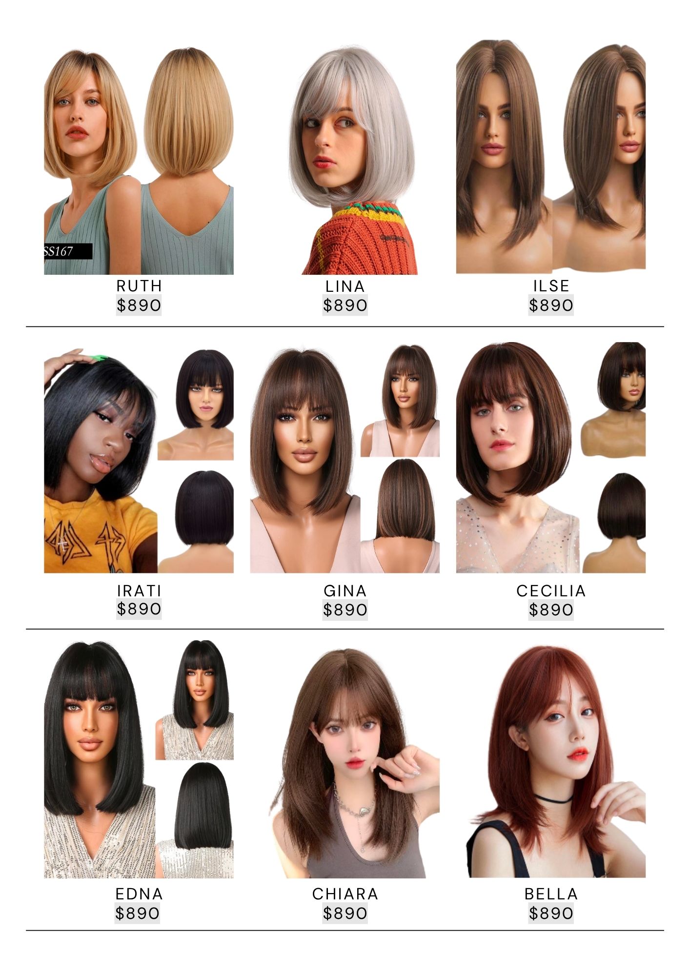 Catálogo de Pelucas Enzo Hair Society