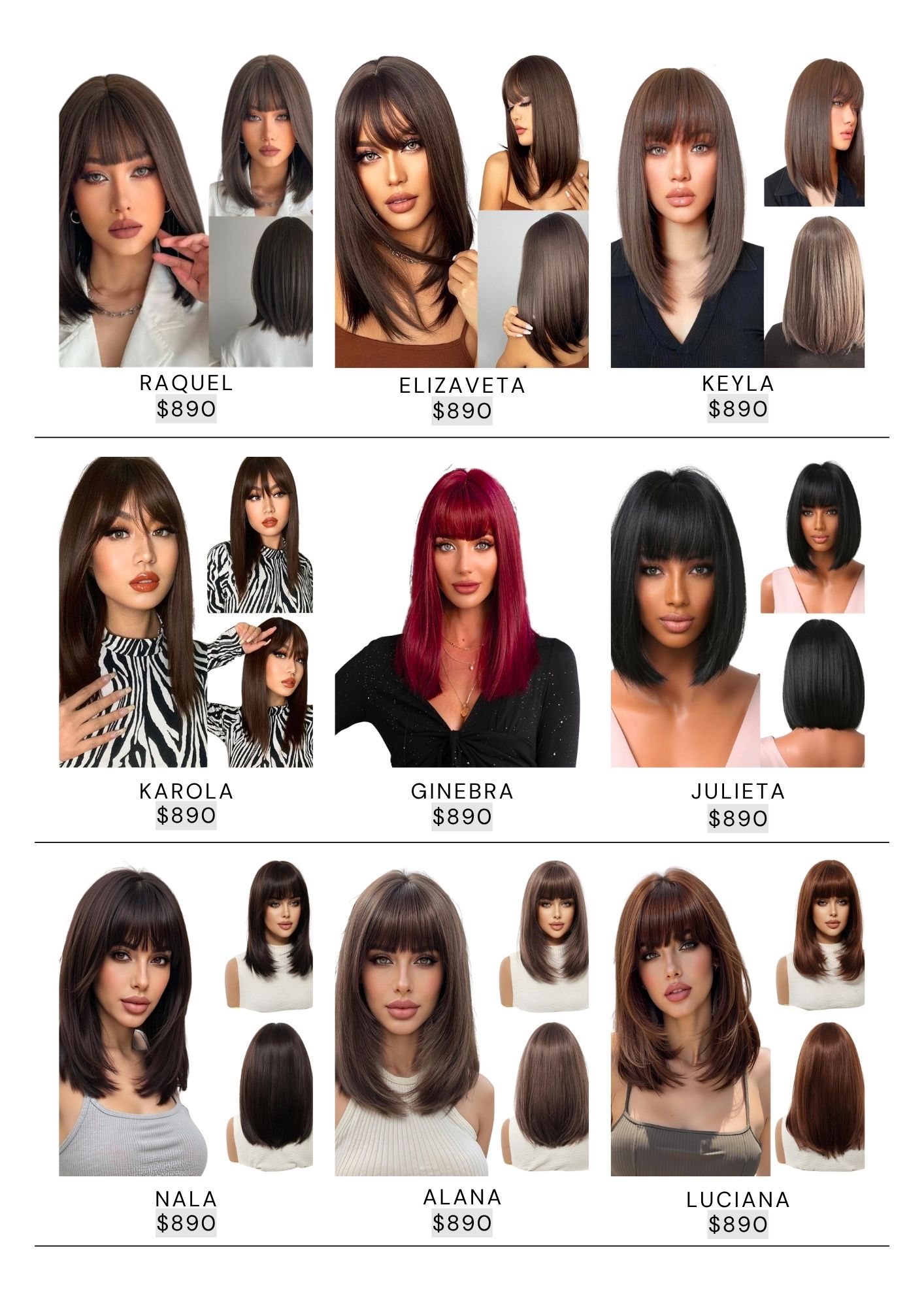 Catálogo de Pelucas Enzo Hair Society