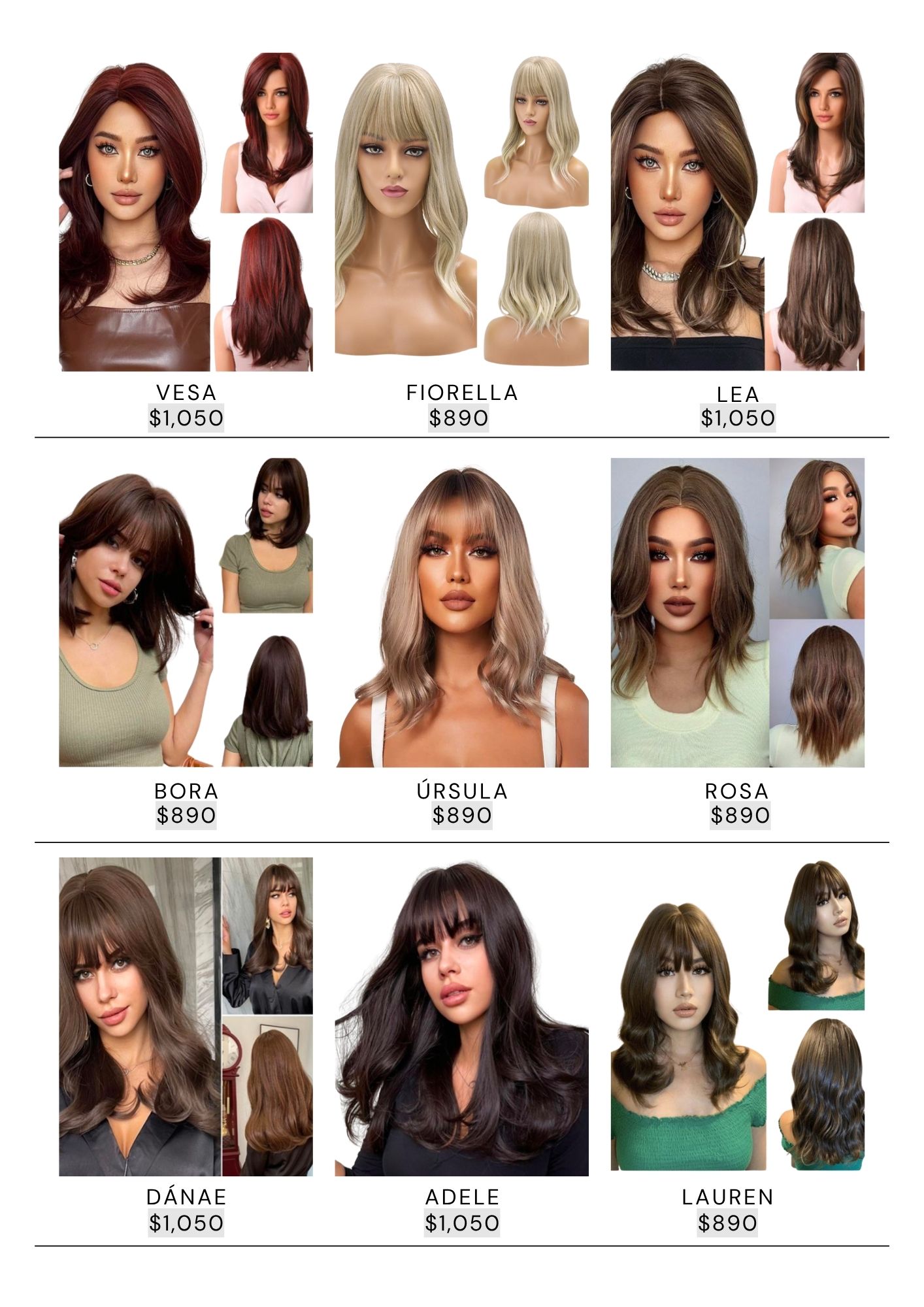 Catálogo de Pelucas Enzo Hair Society