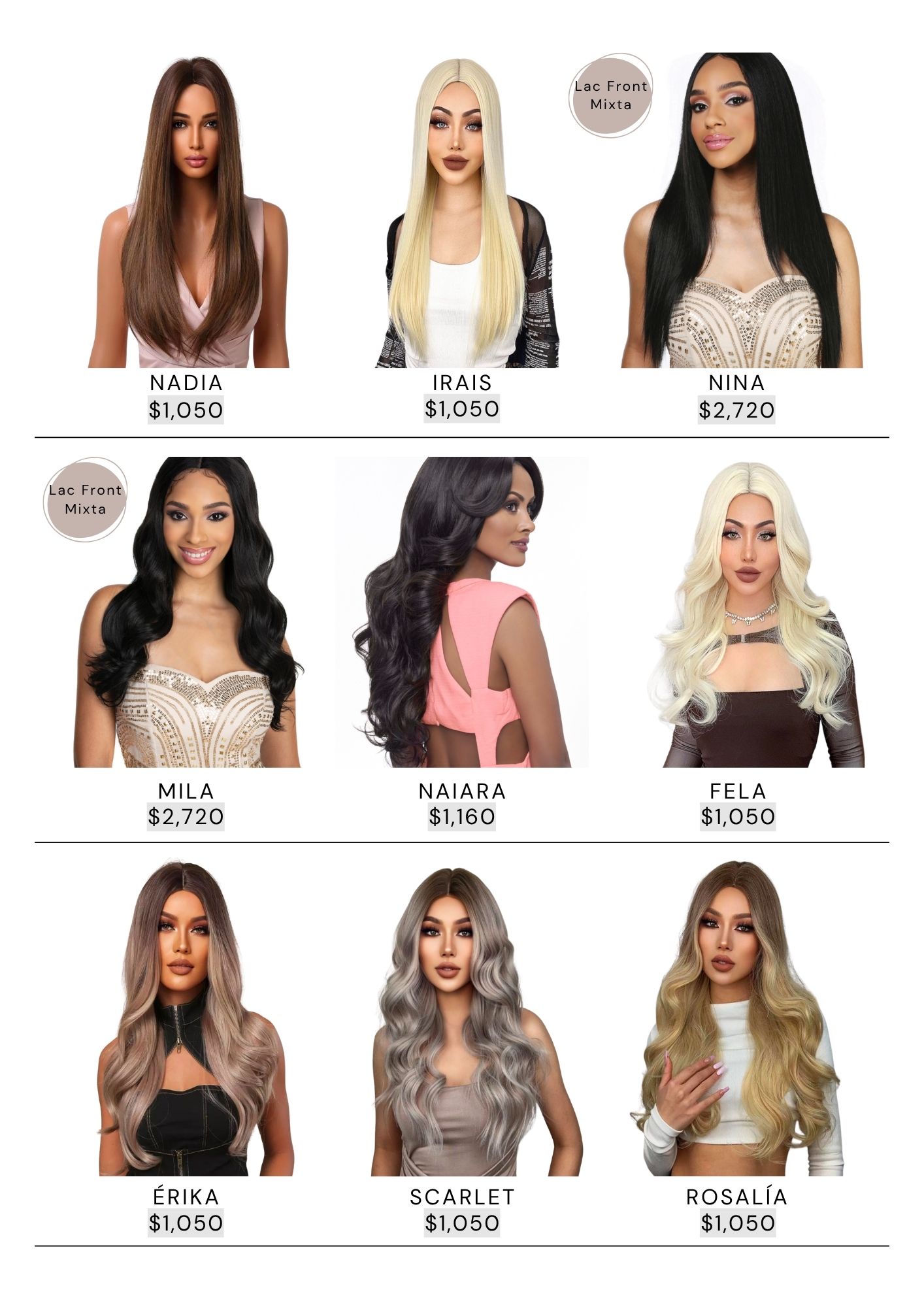 Catálogo de Pelucas Enzo Hair Society