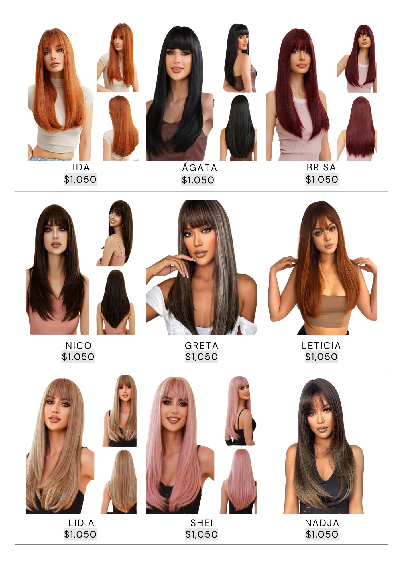 Catálogo de Pelucas Enzo Hair Society