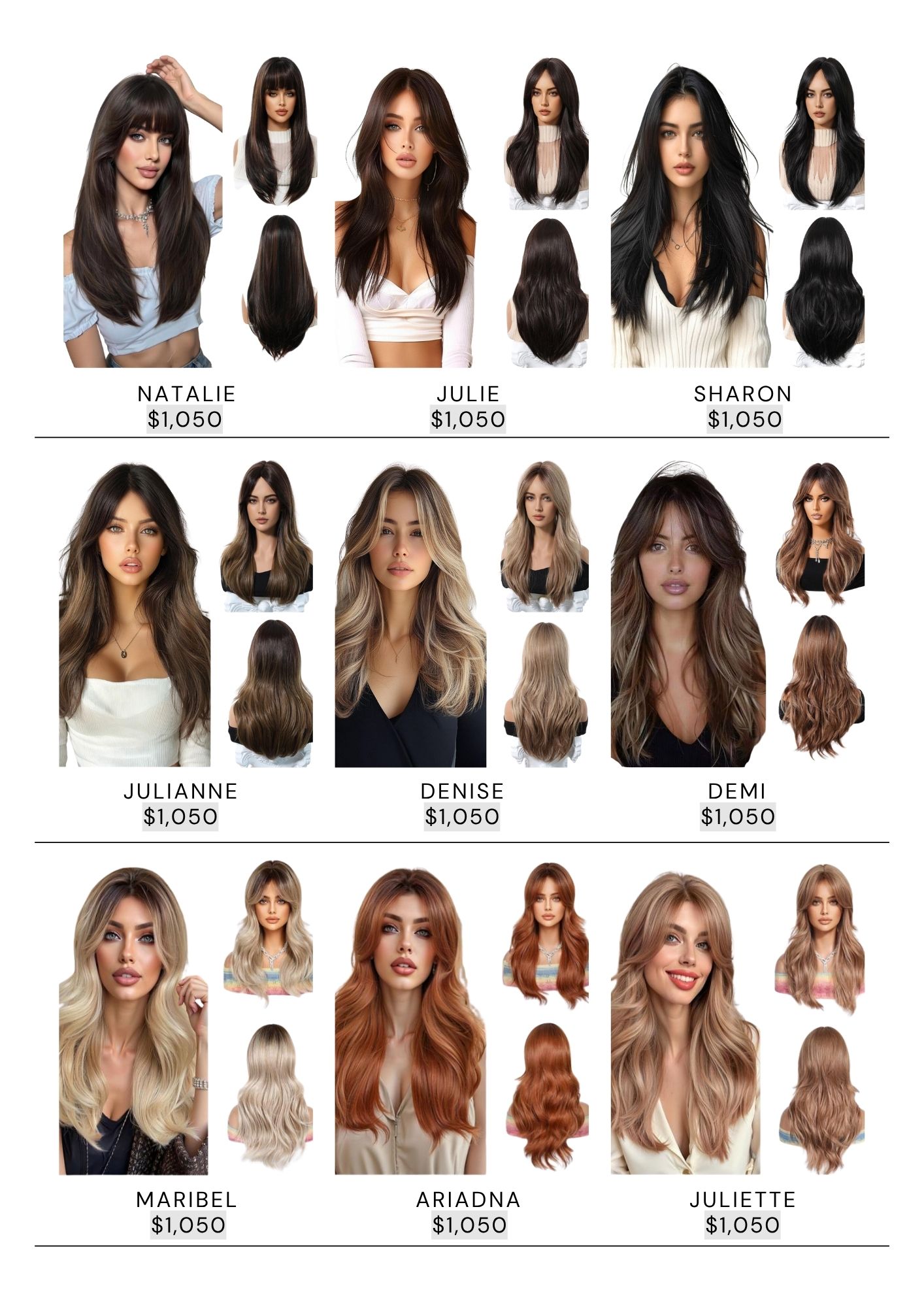 Catálogo de Pelucas Enzo Hair Society