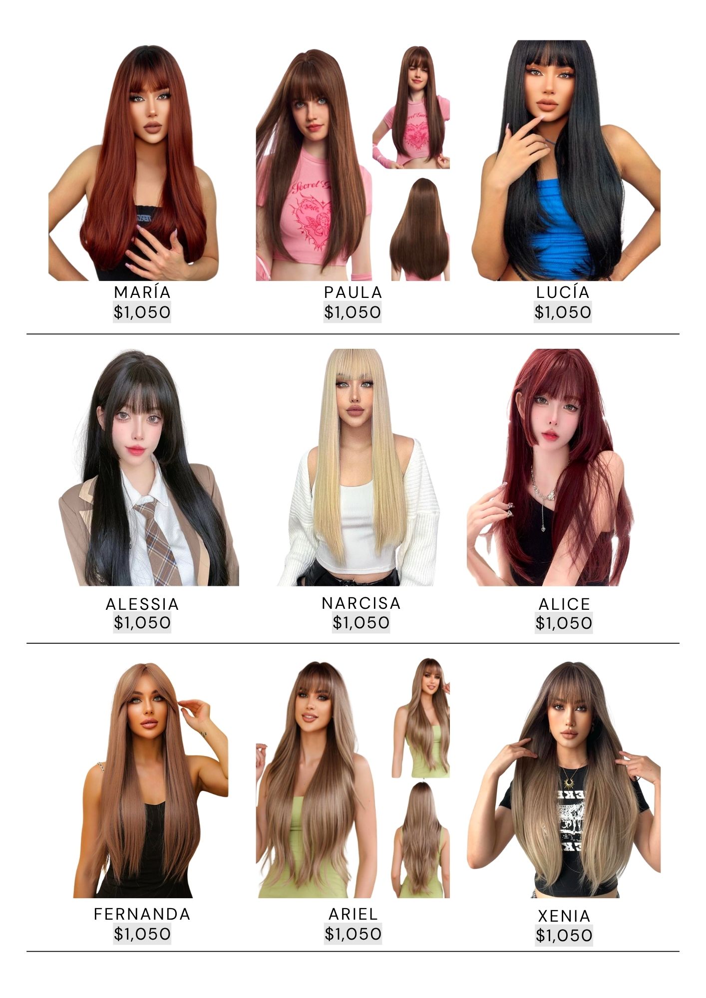 Catálogo de Pelucas Enzo Hair Society