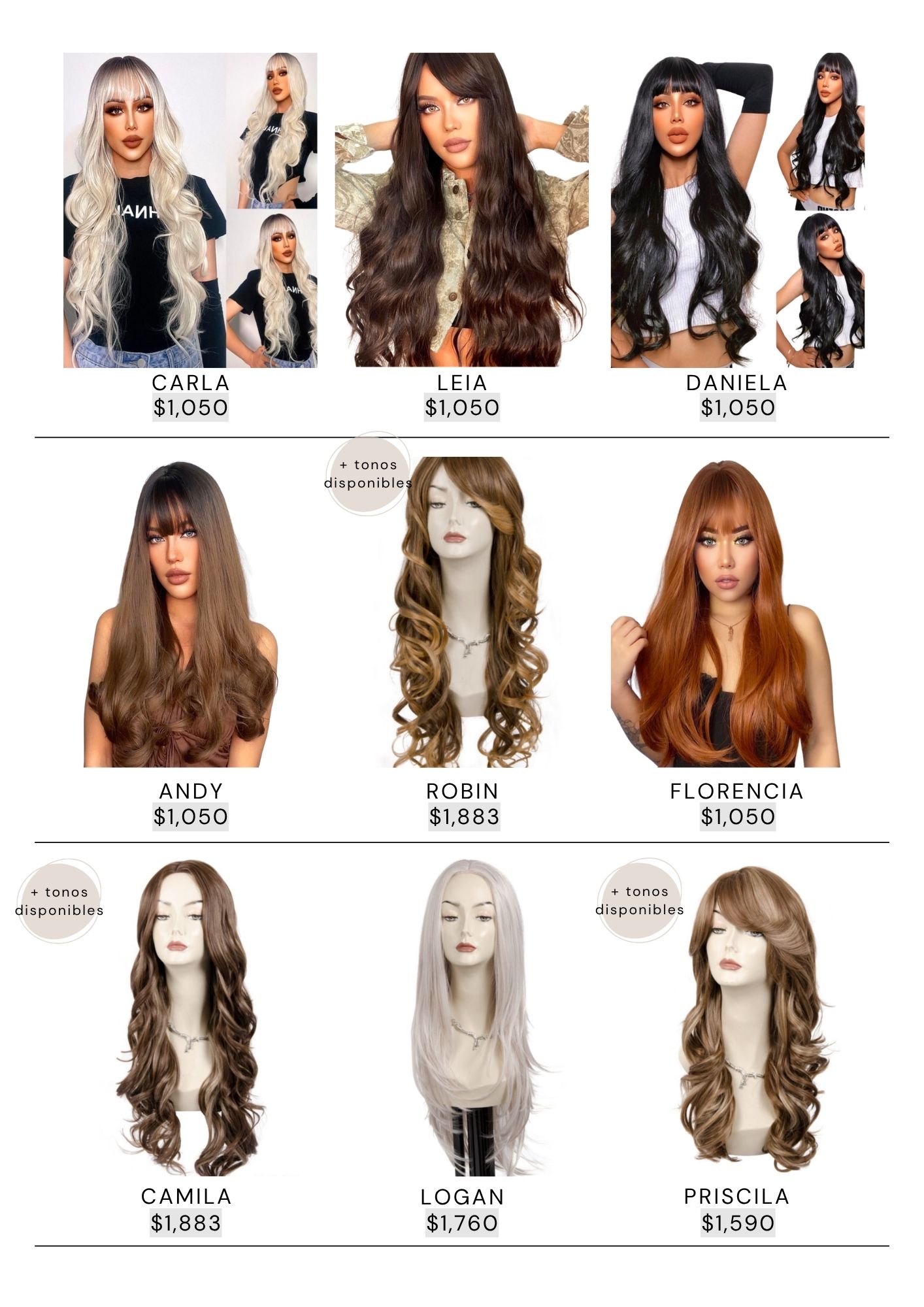 Catálogo de Pelucas Enzo Hair Society