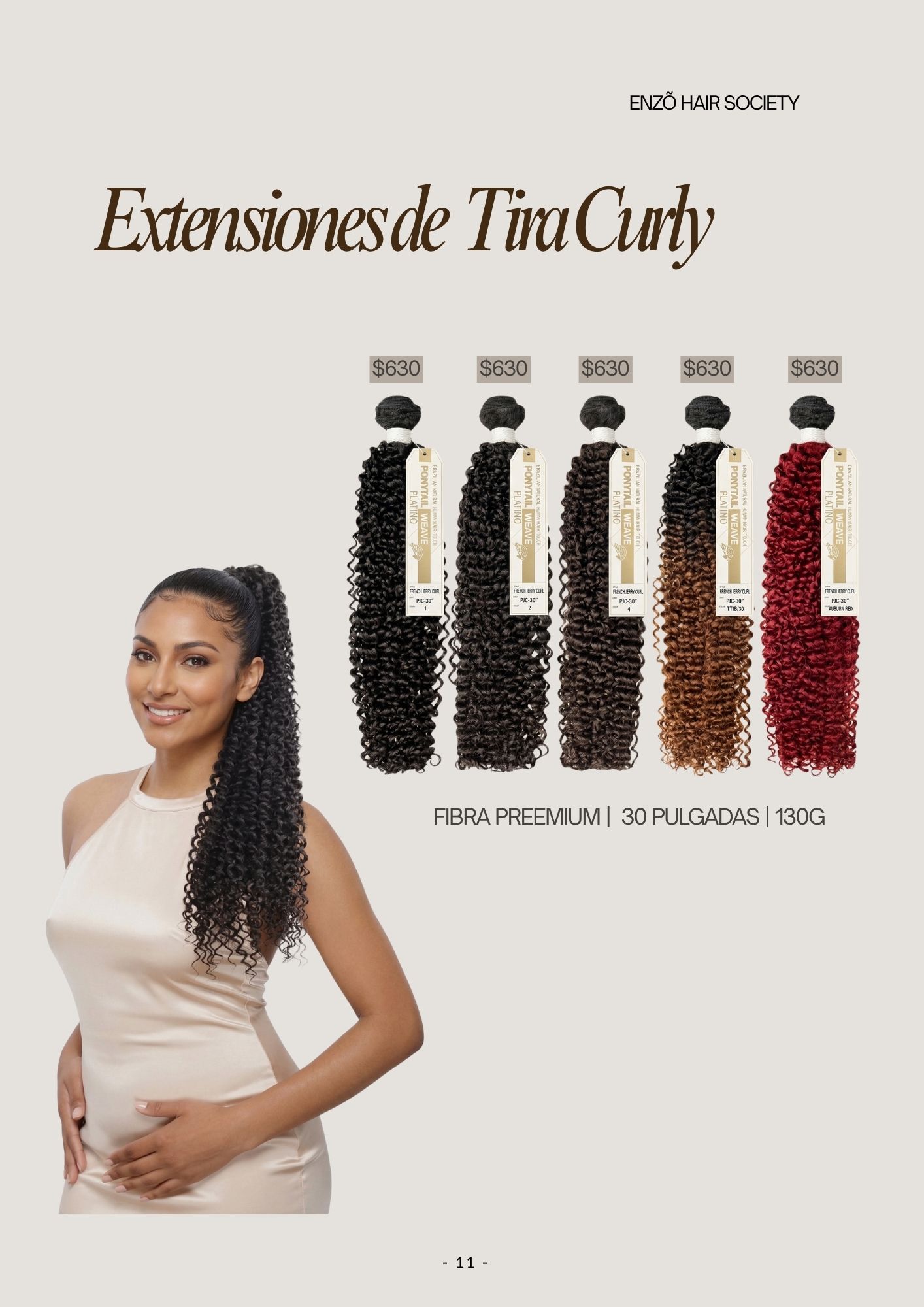 Catálogo de Pelucas Enzo Hair Society