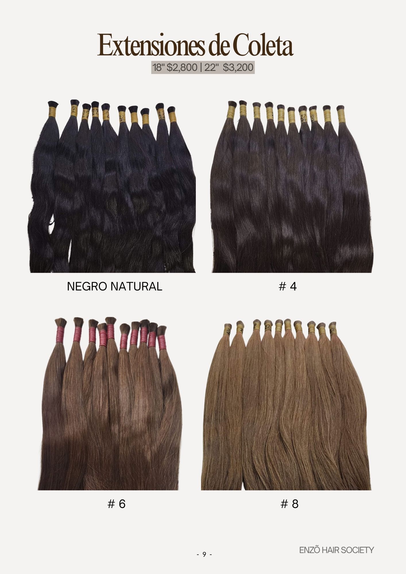 Catálogo de Pelucas Enzo Hair Society