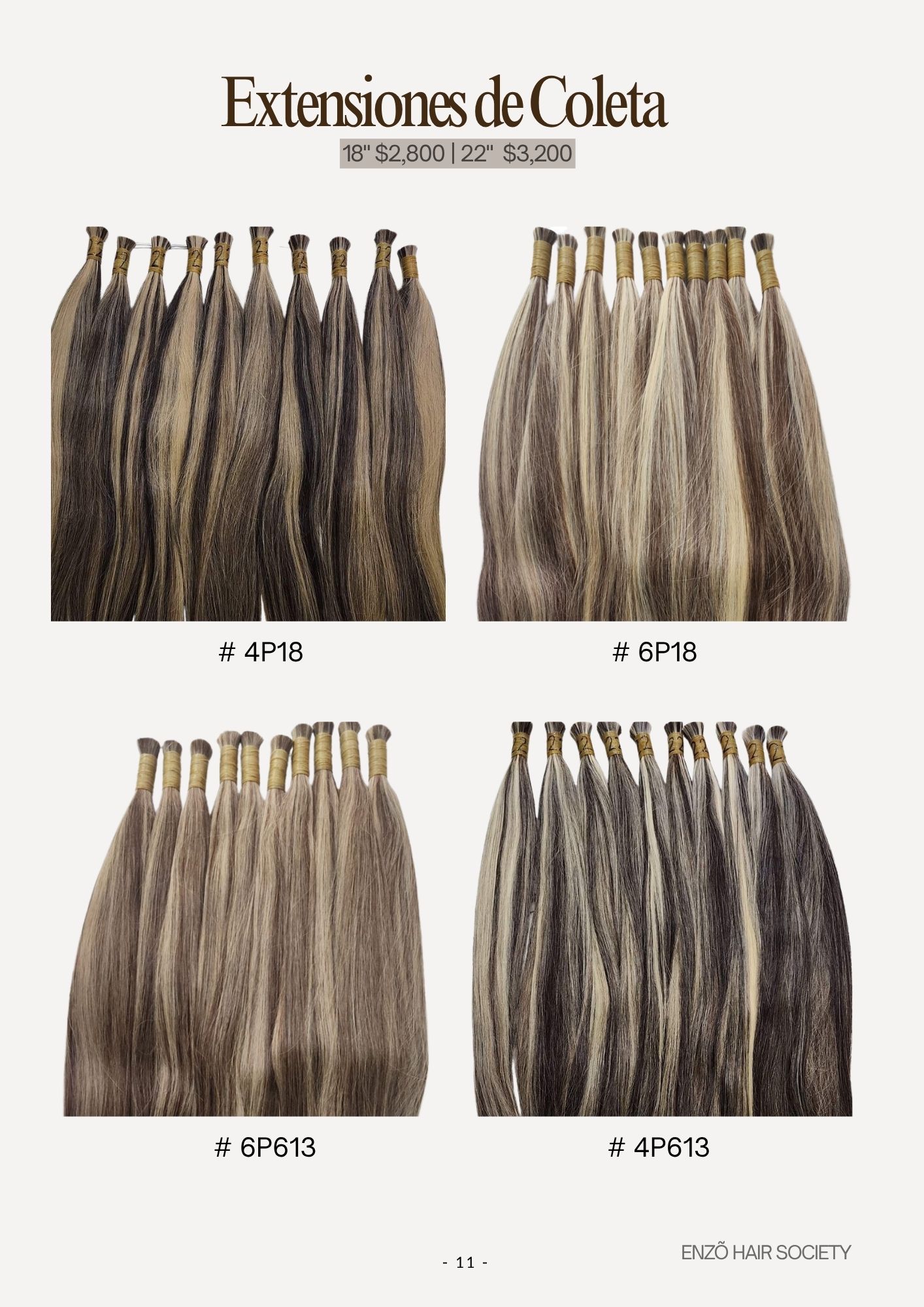 Catálogo de Pelucas Enzo Hair Society