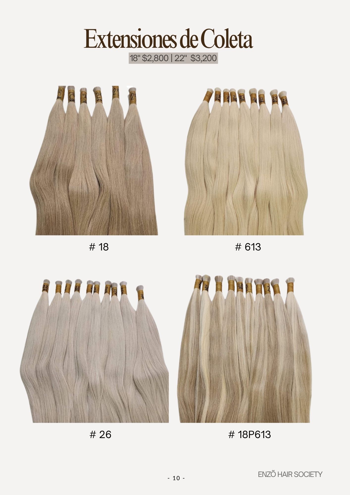 Catálogo de Pelucas Enzo Hair Society