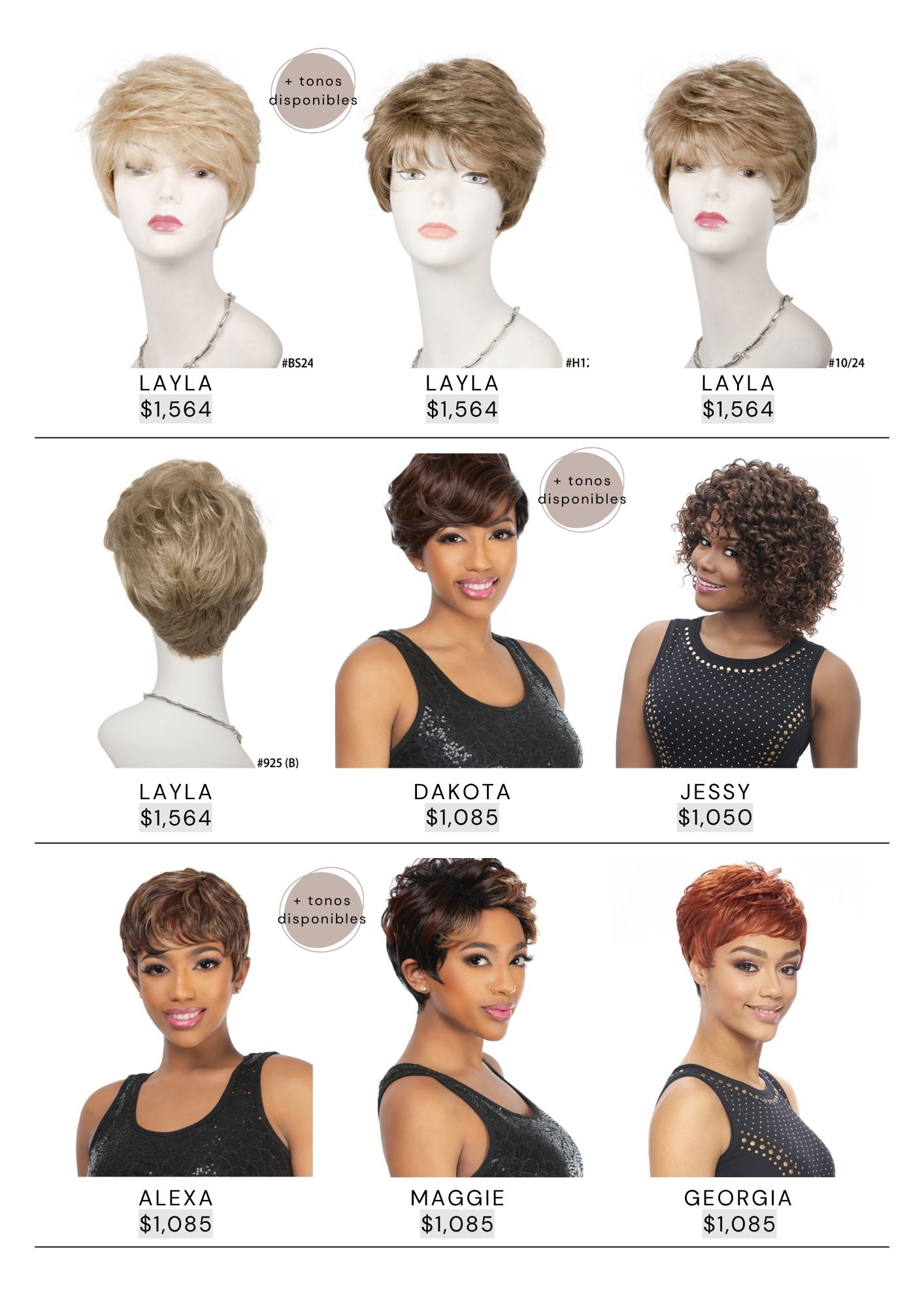 Catálogo de Pelucas Enzo Hair Society