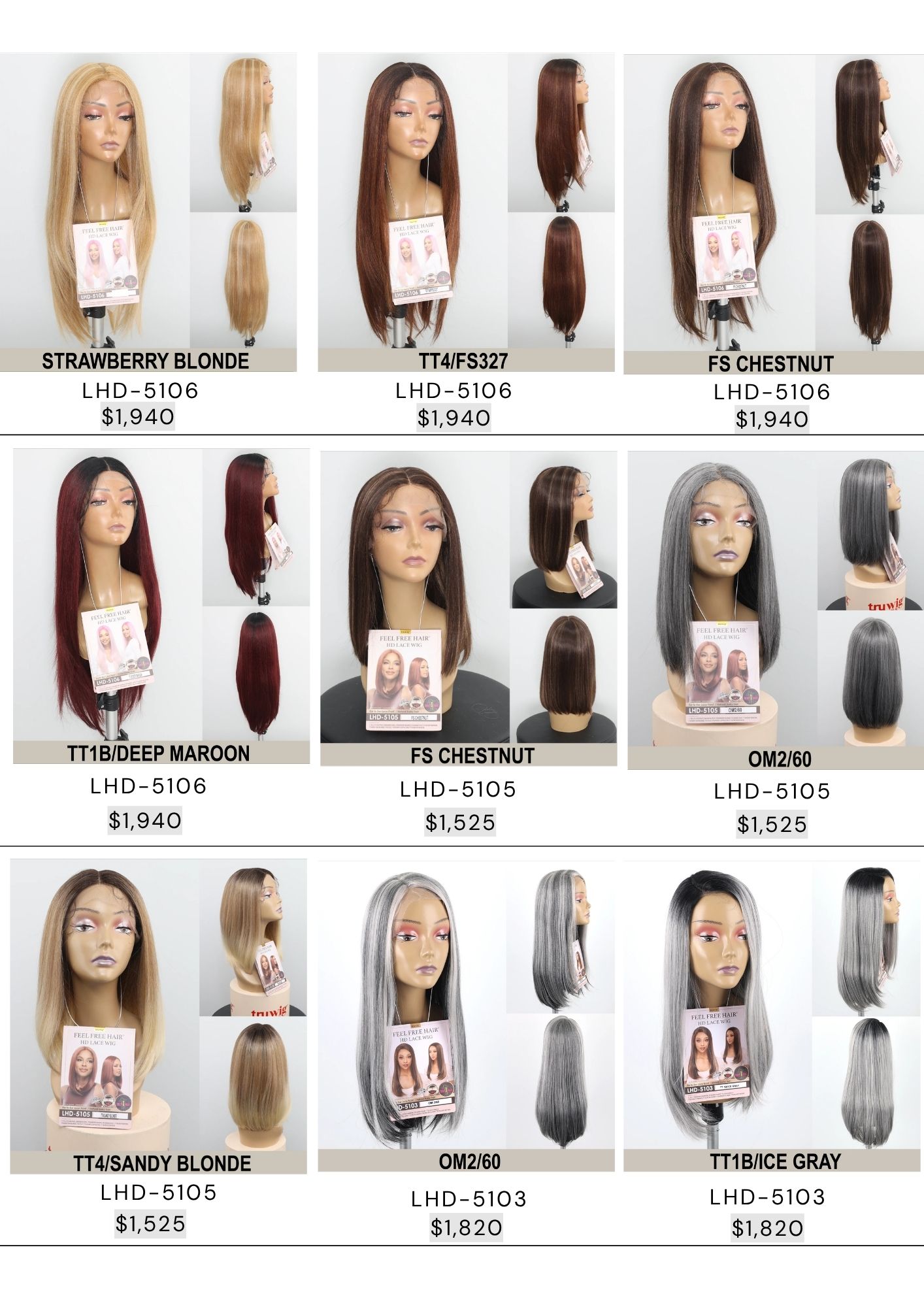 Catálogo de Pelucas Enzo Hair Society
