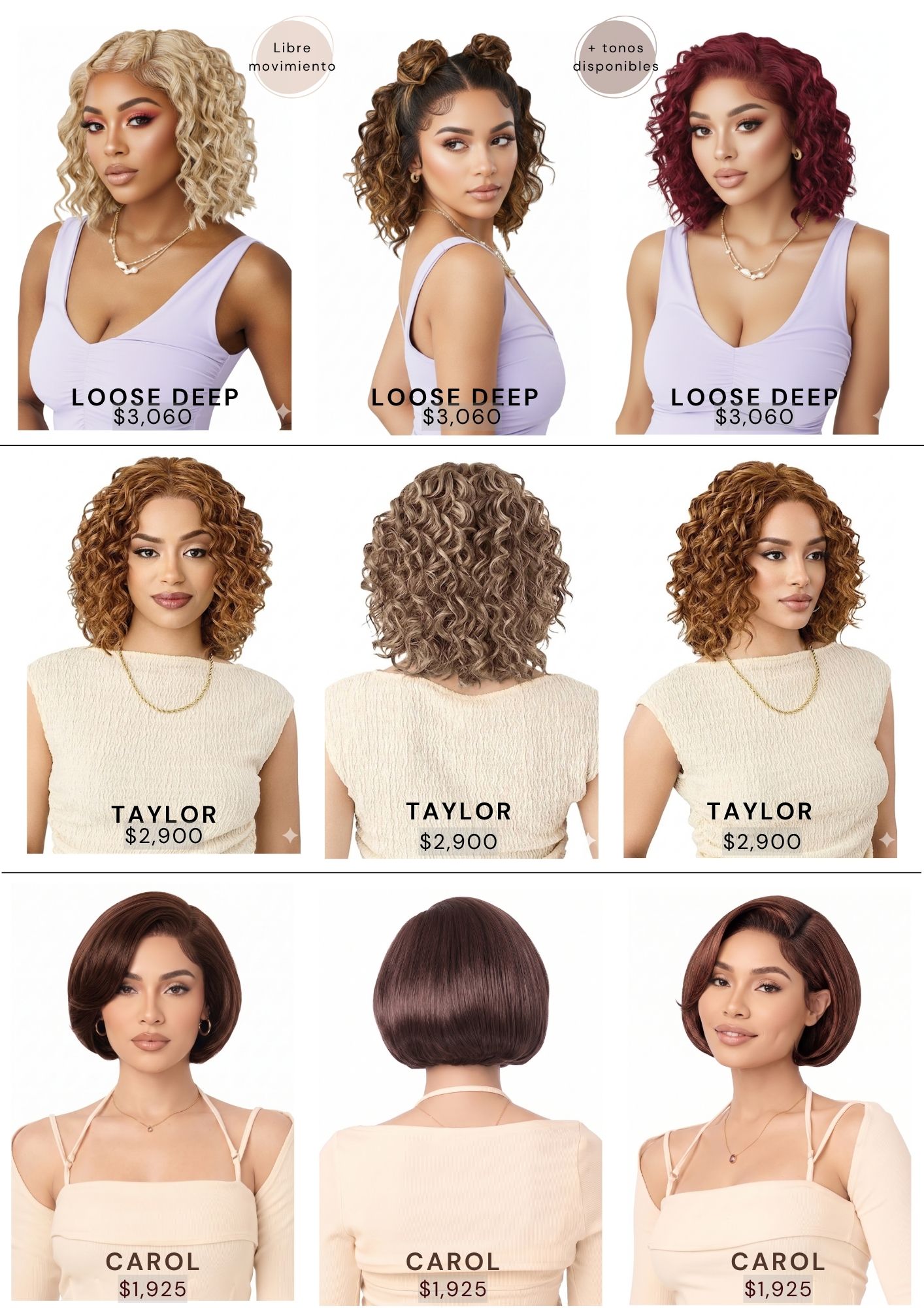 Catálogo de Pelucas Enzo Hair Society