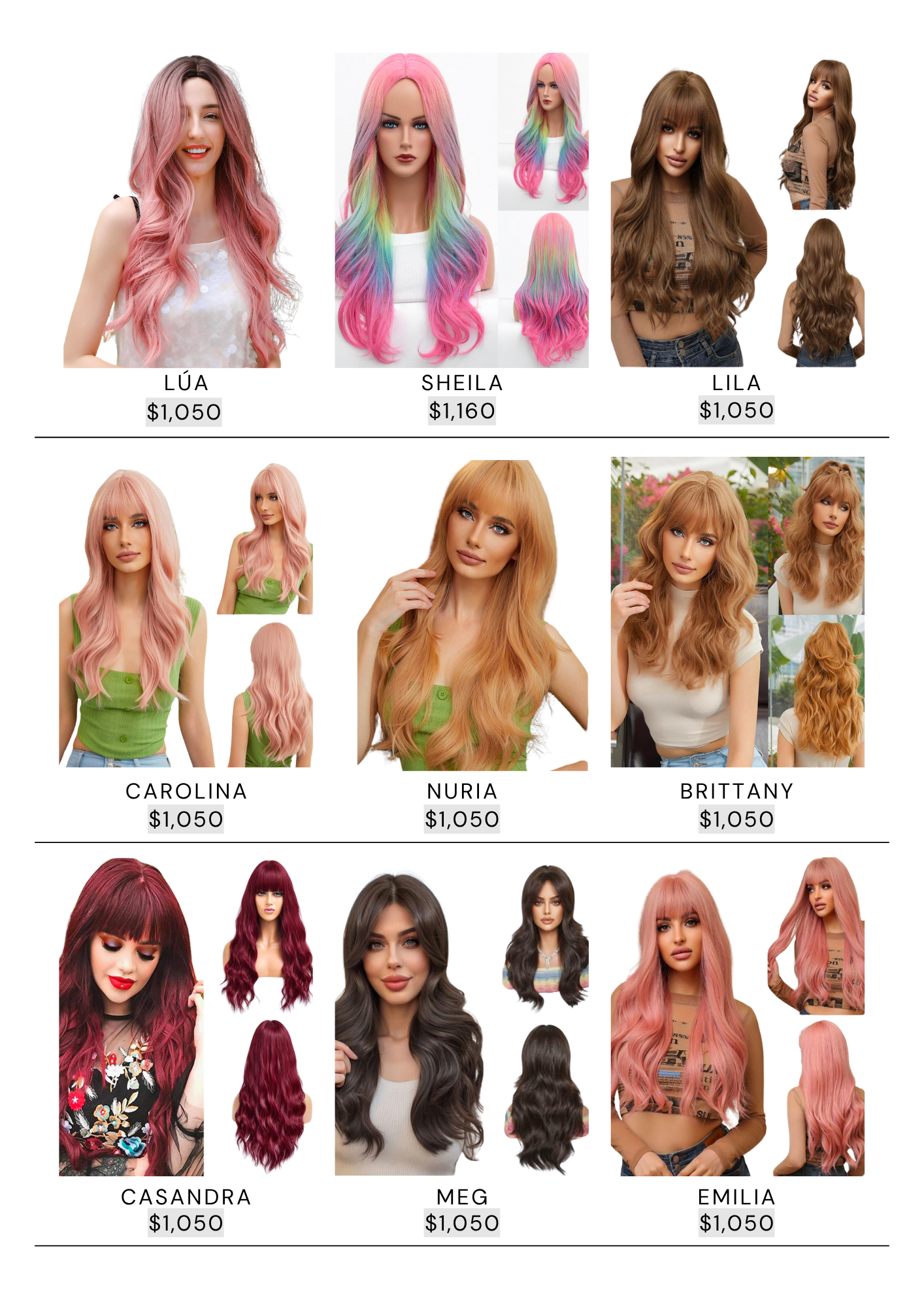 Catálogo de Pelucas Enzo Hair Society