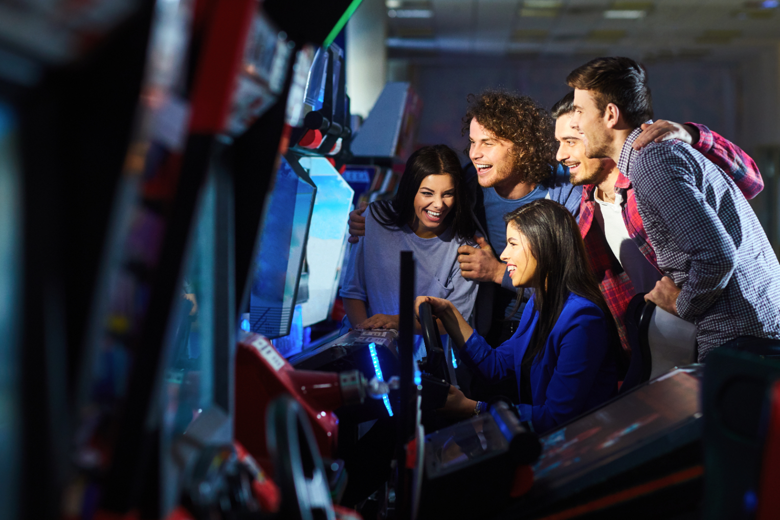 friends at arcade