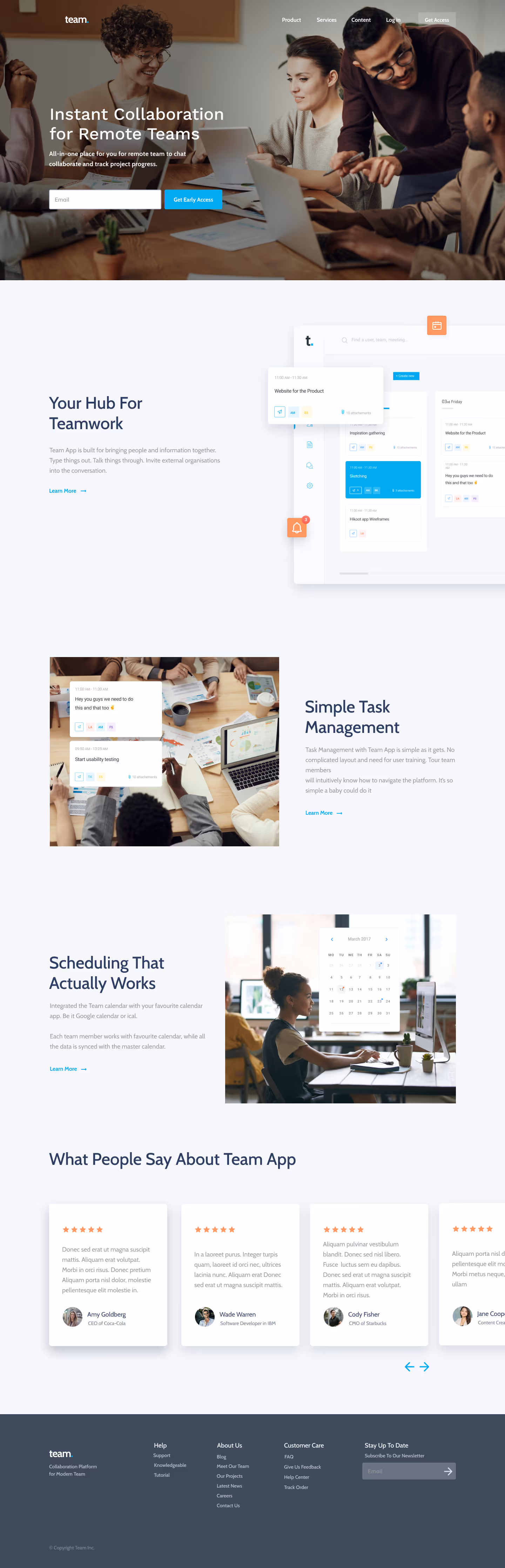 A screenshot of web page