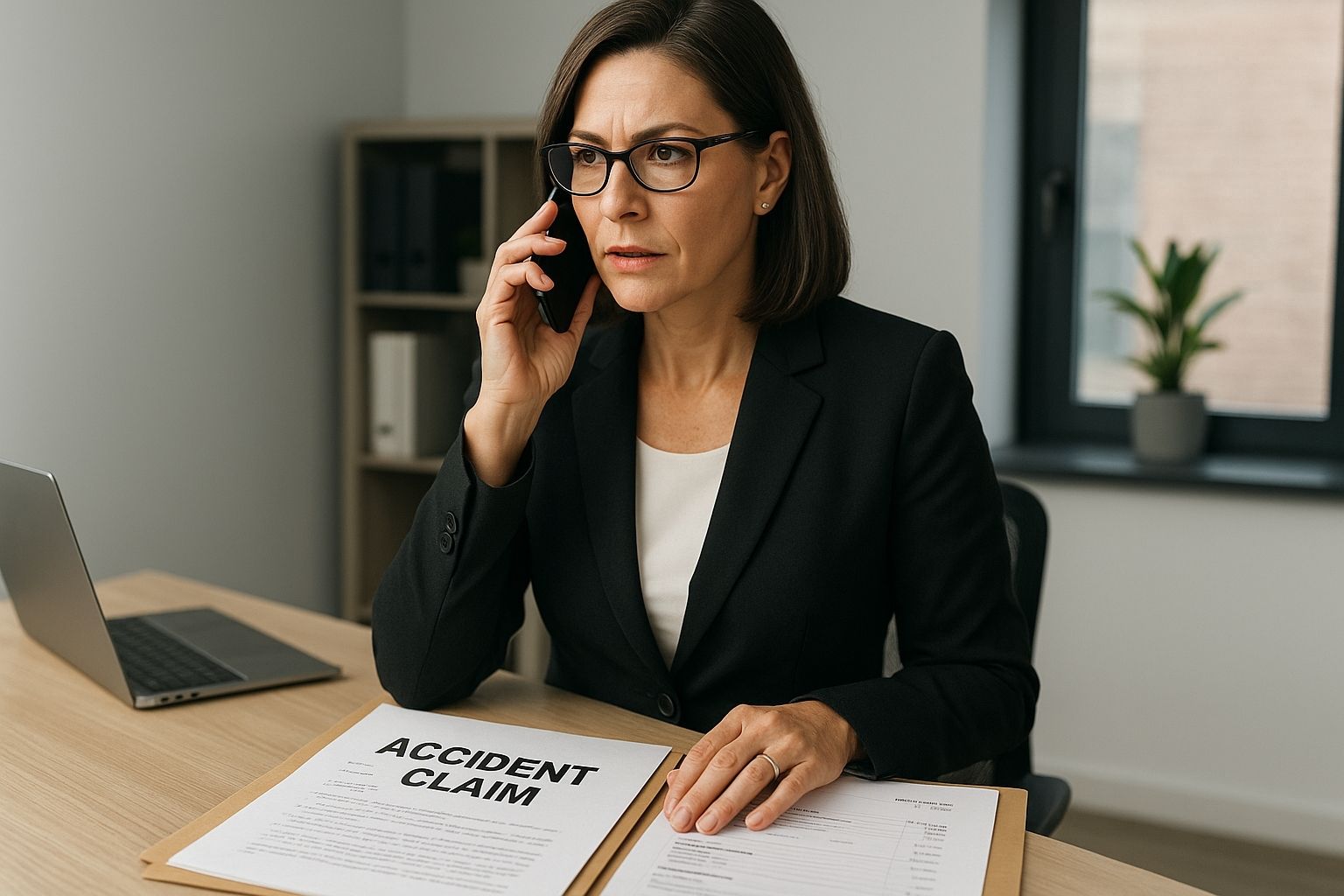 Attorney Speaking to an Insurance Adjuster on Client’s Behalf