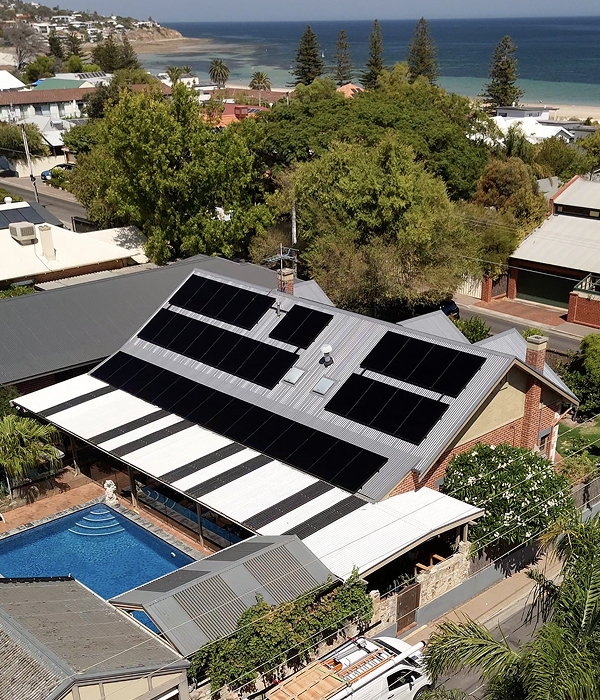 Seacliff home with solar on the roof