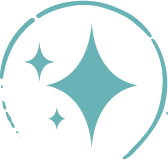 custom icon of stars encircled by brand decor