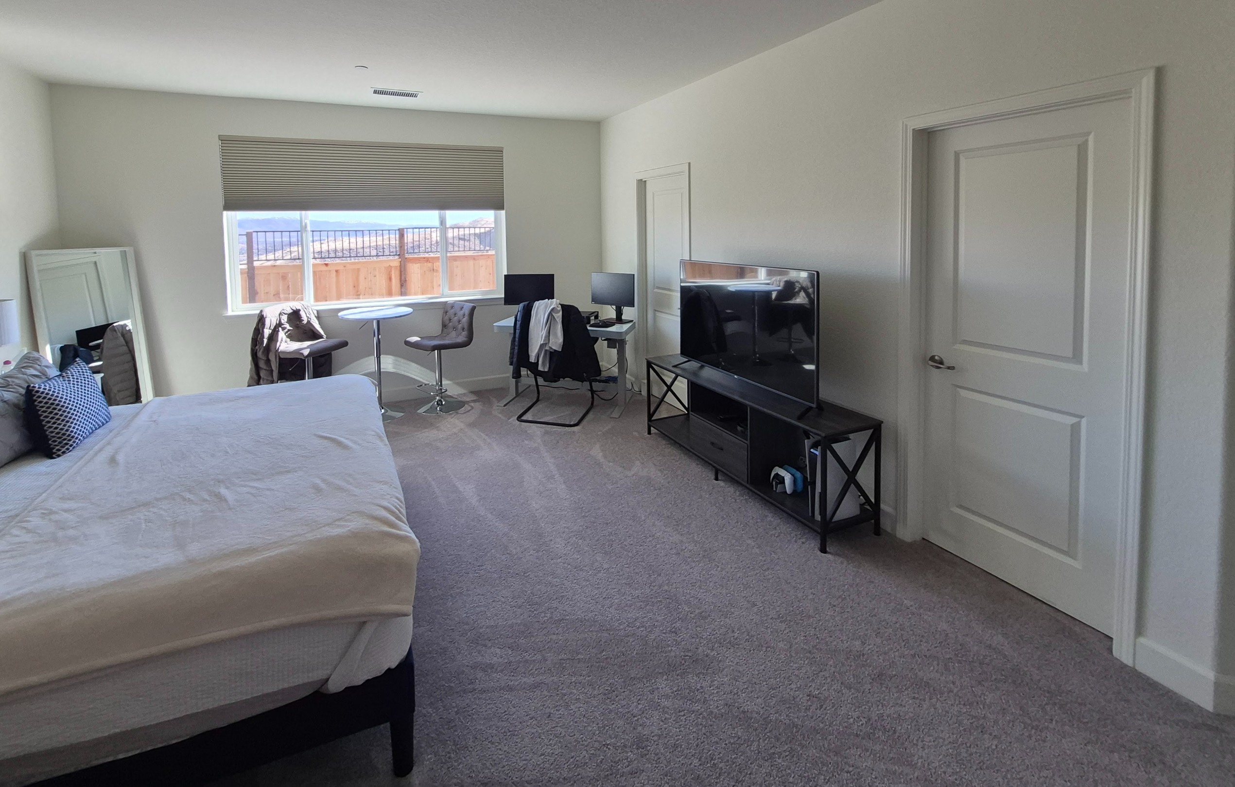 home office that has just been cleaned