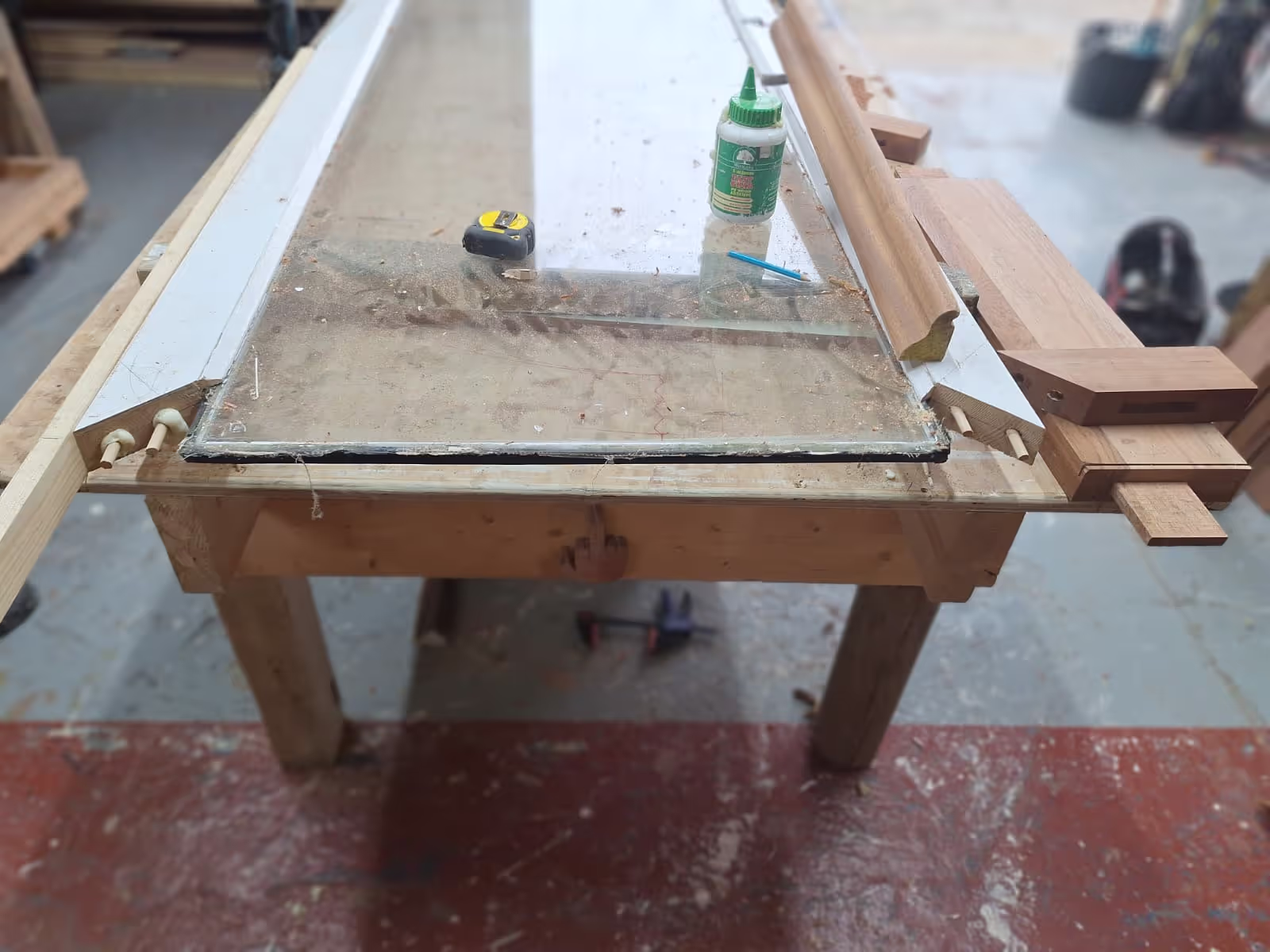 repairing a wooden door